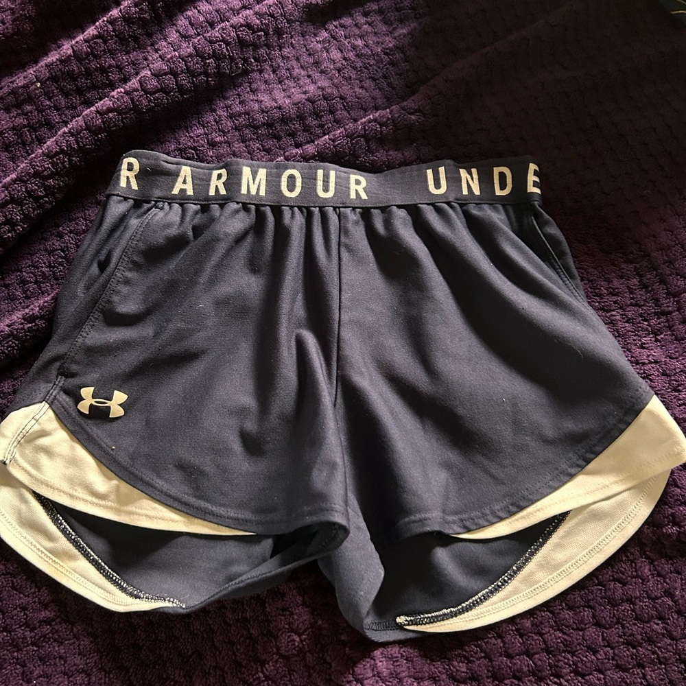 Under Armour Navy Blue Athletic Performance Shorts